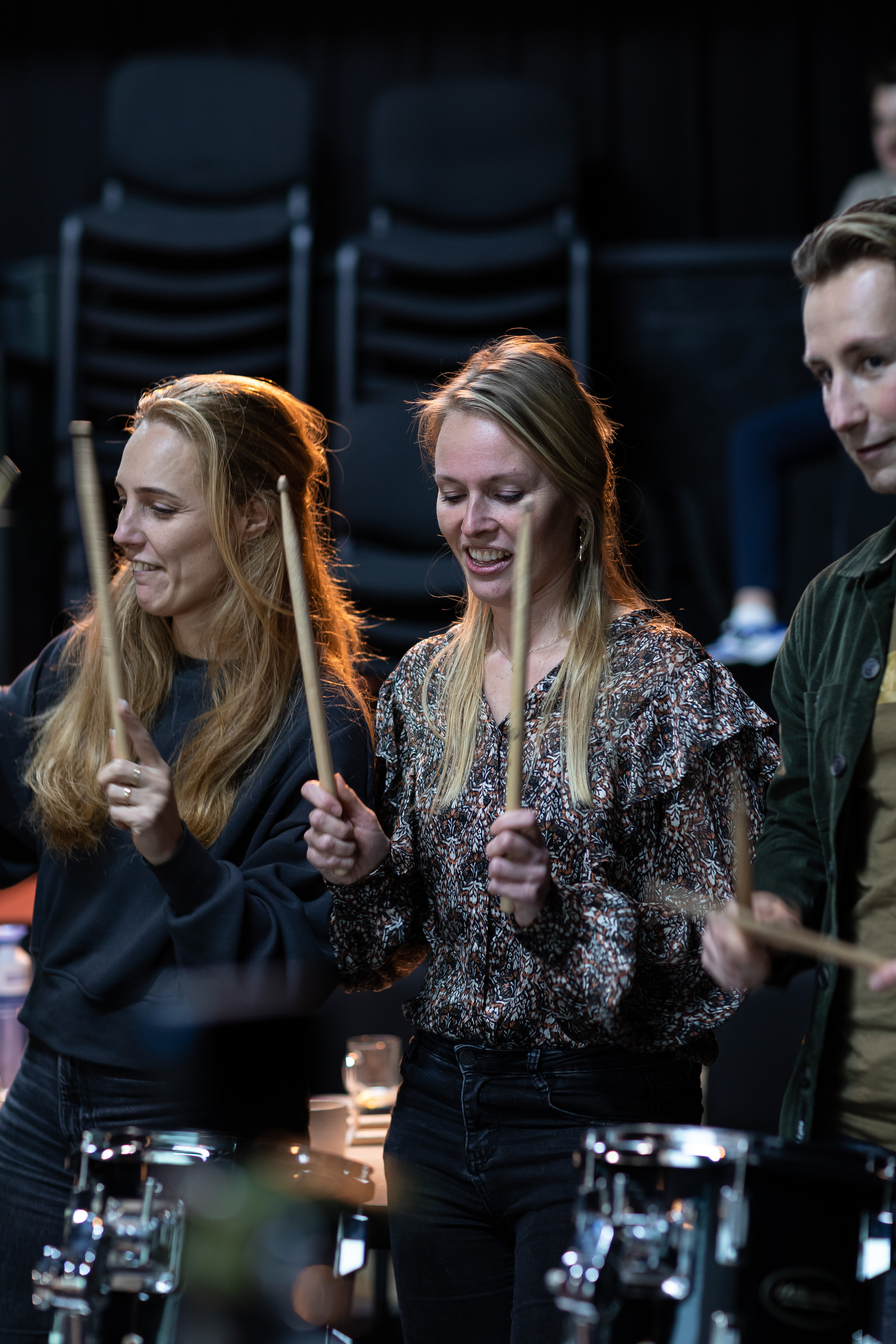 Uitdaging ervaren met drums